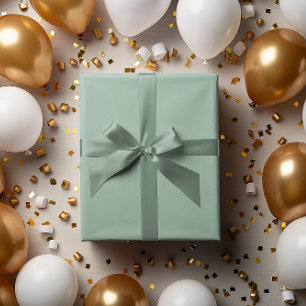 Moderne Kleuren - Grijs Salie Wrapping Paper Roll Cadeaupapier