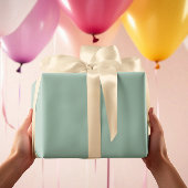 Moderne Kleuren - Grijs Salie Wrapping Paper Roll Cadeaupapier