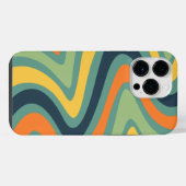 Moderne kleuren iPhone hoesje (Achterkant horizontaal)