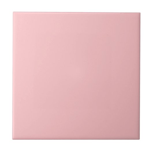 Moderne Kleuren - Licht Roze Keramische Tegel Tegeltje (Voorkant)