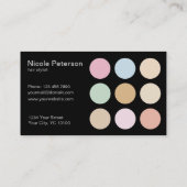 moderne kleuren met fijne pastel - Loyalty-kaart Klantenkaartje (Achterkant)