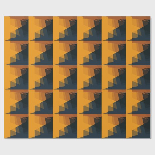 Moderne kleuren, mozaïek geometrisch patroon #19 cadeaupapier (Vlak)