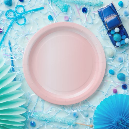 Moderne kleuren roze roze roodbruine Sjabloon Papieren Bordje (Feest)