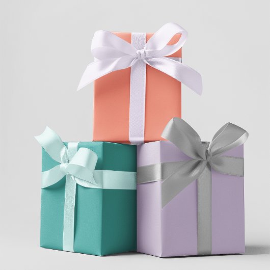 Moderne kleuren - Set 3 inpakpapier vellen