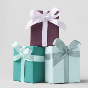 Moderne kleuren - Set 6 inpakpapier vellen