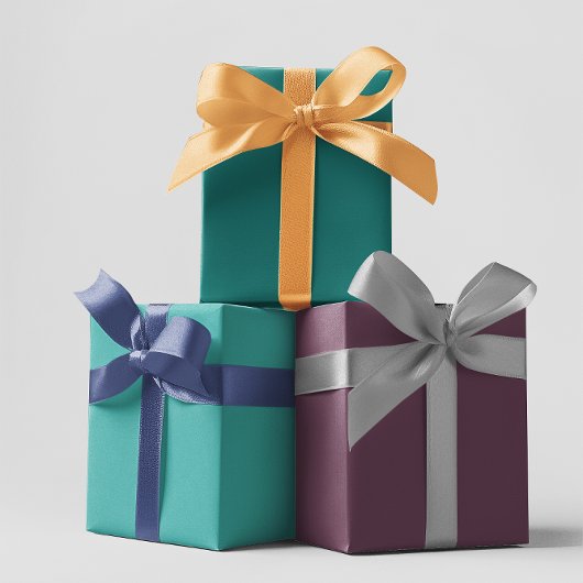 Moderne kleuren - Set 8 inpakpapier vellen