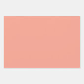 Moderne Kleuren Zachte Perzik Verpakkende Document Inpakpapier Vel (Voorkant)