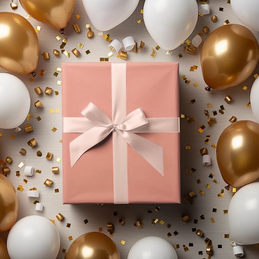 Moderne Kleuren - Zachte Perzik Verpakking Papierr Cadeaupapier