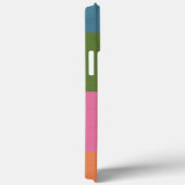 Moderne kleurenblok 3 met aangepaste naam Case-Mate iPhone case (Achterkant / Rechts)