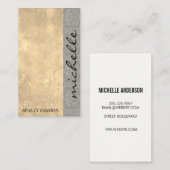 Moderne kleurenblok | Grunge Damask Patroon Visitekaartje (Voorkant / Achterkant)