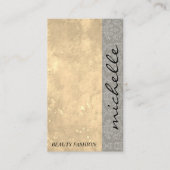 Moderne kleurenblok | Grunge Damask Patroon Visitekaartje (Voorkant)