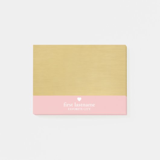 Moderne kleurenblok met bovenschaal post-it® notes (Voorkant)