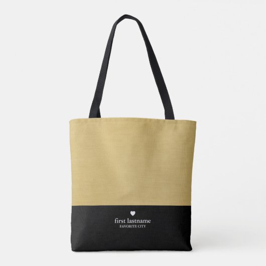 Moderne kleurenblok met bovenschaal tote bag (Achterkant)