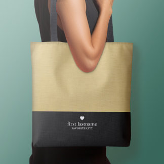 Moderne kleurenblok met bovenschaal tote bag
