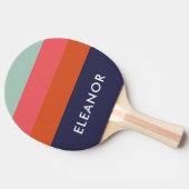 Moderne kleurenblokbreedtes op maat tafeltennisbatje (Zijkant)