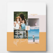 Moderne kleurenblokfamilie Gift Photo Collage Fotoplaat (Voorkant)