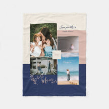 Moderne kleurenblokfotocollage voor moeder