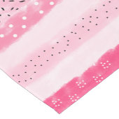 moderne kleurenblokken strepen witte roze penseels korte tafelloper (Hoek)