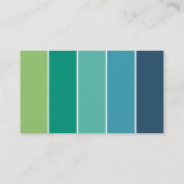 Moderne kleurenblokken visitekaartje (Achterkant)