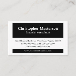 Moderne kleurenblokken, Visitekaartje, zwart en wi Visitekaartje