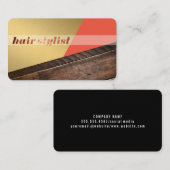 Moderne kleurenbloklijst visitekaartje (Voorkant / Achterkant)