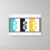 Moderne kleurencanvas ananas canvas afdruk (Voorkant)