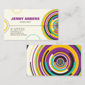 Moderne kleurencirkels Abstracte professionele vor Visitekaartje (Voorkant / Achterkant)