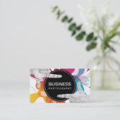 Moderne kleurendoorstroming Lijst fotografie Visitekaartje (Staand voorkant)