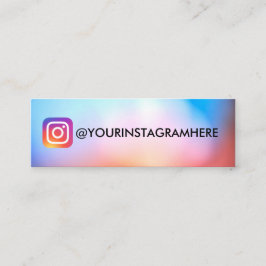Moderne kleurengradiënt sociale media Instagram Mini Visitekaartje