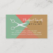 Moderne Kleurenhaarlijst voor retro #8 Visitekaartje (Achterkant)