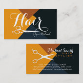 Moderne Kleurenhaarlijst voor retro #9 Visitekaartje (Voorkant / Achterkant)