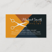 Moderne Kleurenhaarlijst voor retro #9 Visitekaartje (Achterkant)