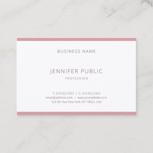 Moderne Kleurenharmonie Eenvoudig Ontwerp Sjabloon Visitekaartje (Achterkant)