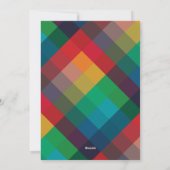 Moderne Kleurentheorie Vakantie Fotokaart Feestdagenkaart (Achterkant)