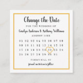 Moderne kleurfotokalender De datum wijzigen Informatiekaartje (Voorkant)