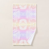 Moderne kleurige regenboogmarmer bad handdoek (Handdoek)