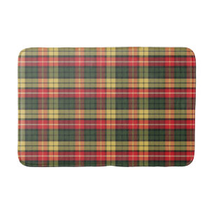 Moderne Kleurrijk Festieve Plaid Patroon Badmat