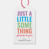 Moderne kleurrijk... gewoon iets wat ik je kan ver cadeaulabel (Achterkant)