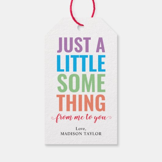 Moderne kleurrijk... gewoon iets wat ik je kan ver cadeaulabel (Achterkant)