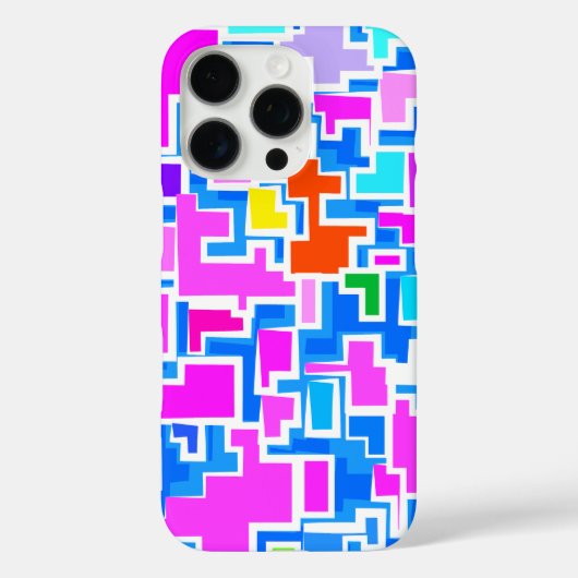 Moderne Kleurrijk Patroonontwerp Case-Mate iPhone Case (Achterkant)