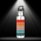 Moderne kleurrijke aarde Colorblock Persoonlijke n Waterfles