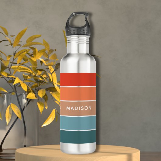 Moderne kleurrijke aarde Colorblock Persoonlijke n Waterfles