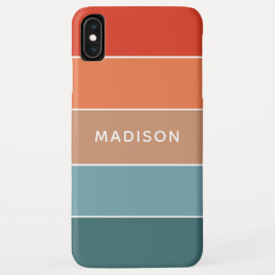 Moderne Kleurrijke Aardkleur Blokkeren Gepersonali Case-Mate iPhone Case