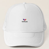 Moderne Kleurrijke Abstract Logo Trucker Hoed Pet (Voorkant)