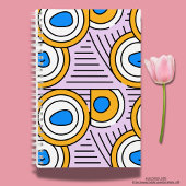 Moderne kleurrijke abstract terug naar school Paar Notitieboek