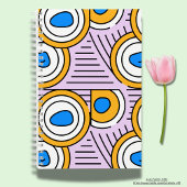 Moderne kleurrijke abstract terug naar school Paar Notitieboek