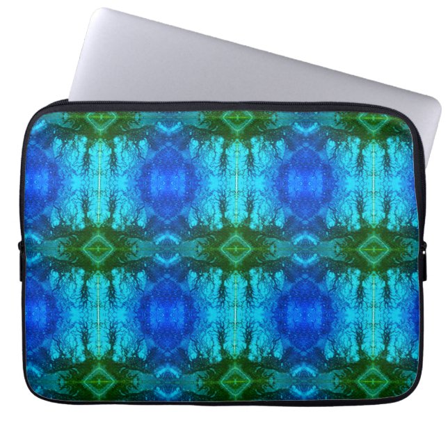 Moderne, kleurrijke abstracte afbeeldingen laptop sleeve (Voorkant)
