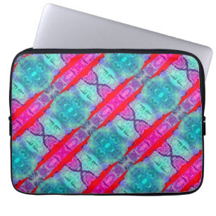 Moderne, kleurrijke abstracte afbeeldingen laptop sleeve