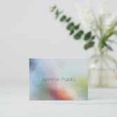 Moderne, kleurrijke Abstracte art, elegant Visitekaartje (Staand voorkant)