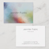 Moderne, kleurrijke Abstracte art, elegant Visitekaartje (Voorkant / Achterkant)